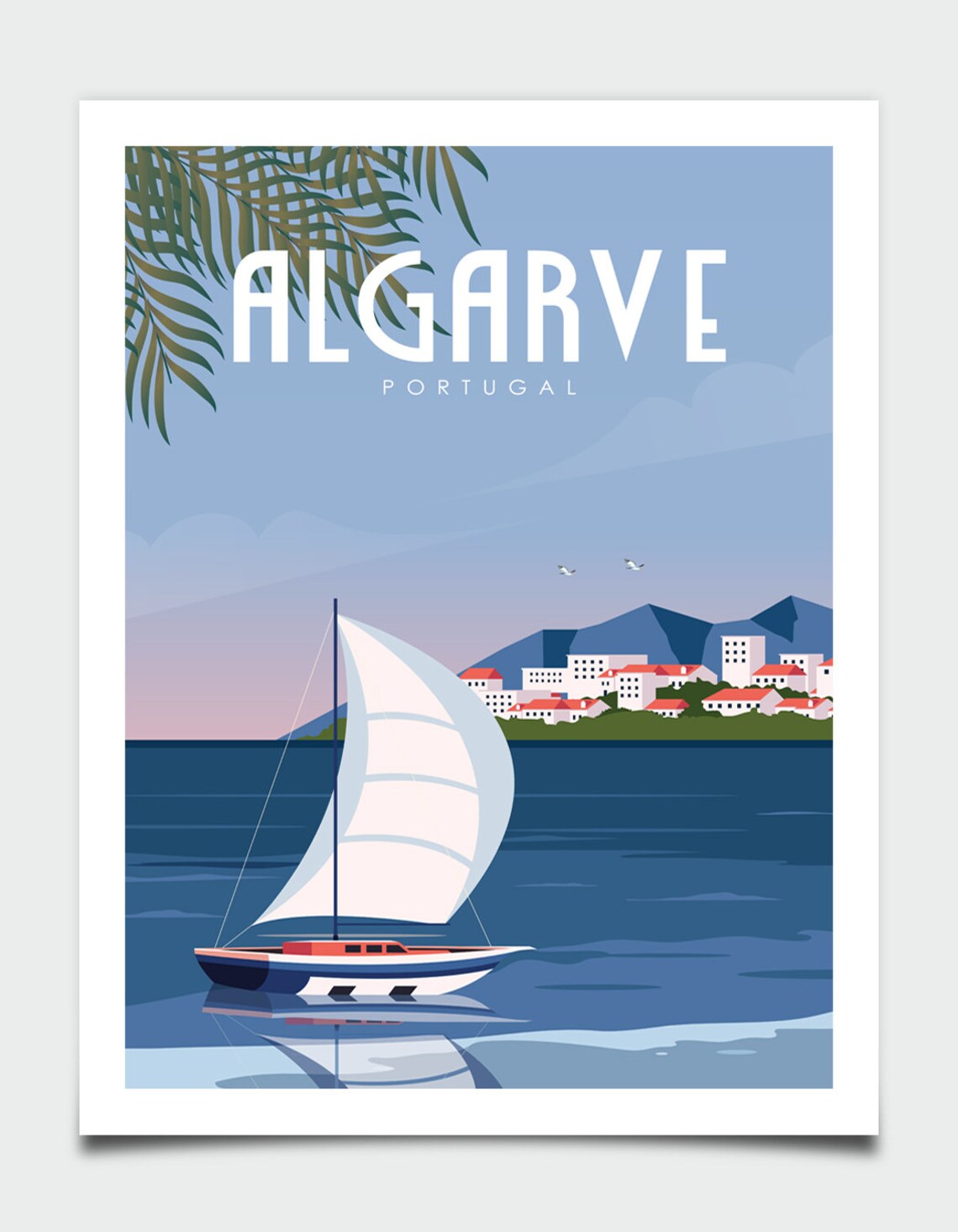 Algarve Travel Poster, Portugal Coastal Wall Art - Image 4
