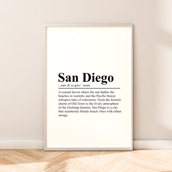 San Diego Minimalist Travel Poster, Art Print