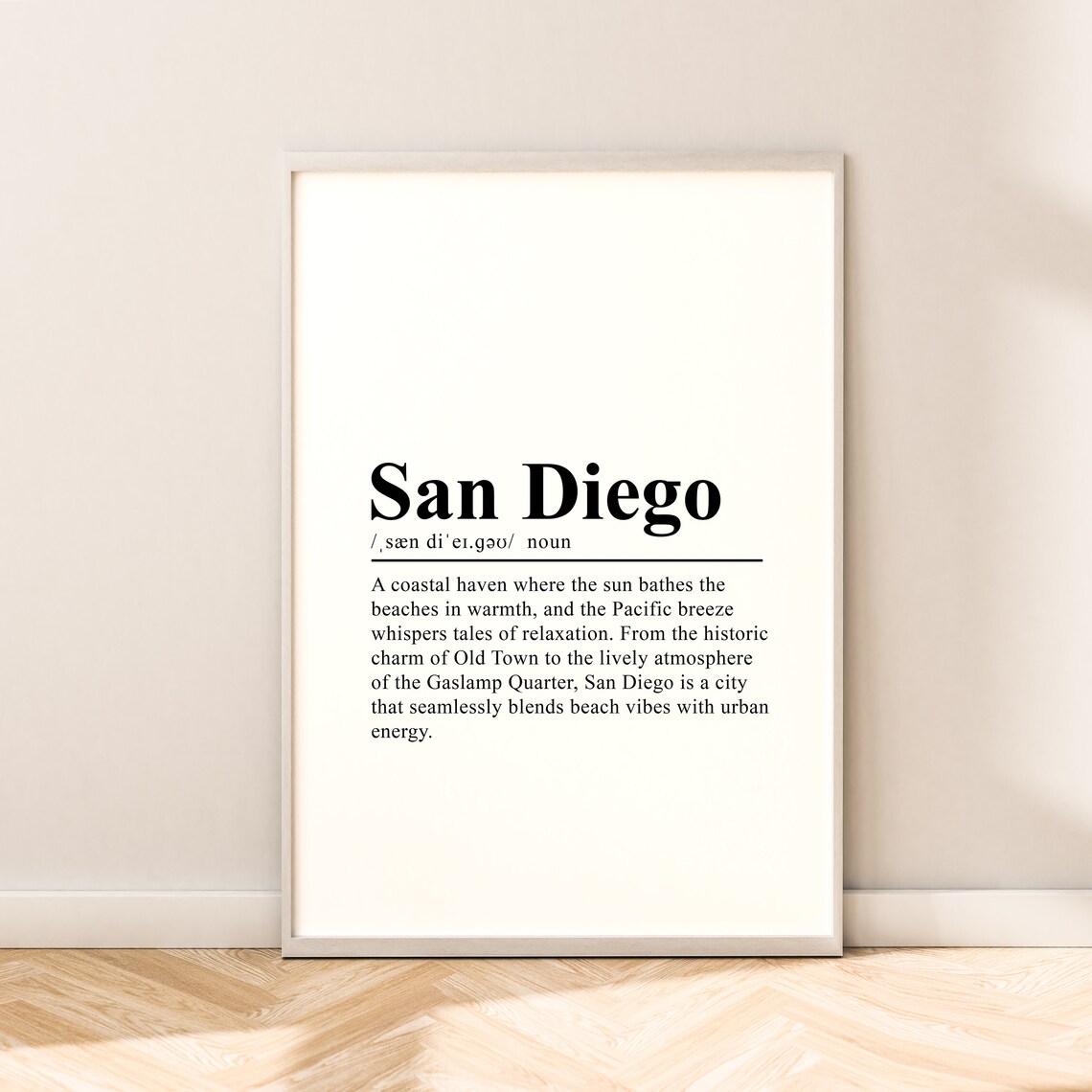 San Diego Minimalist Travel Poster, Art Print