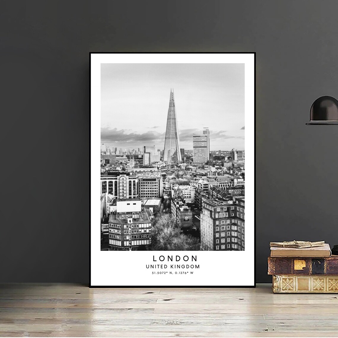 The Shard London Minimalist Travel Poster Print - Image 2
