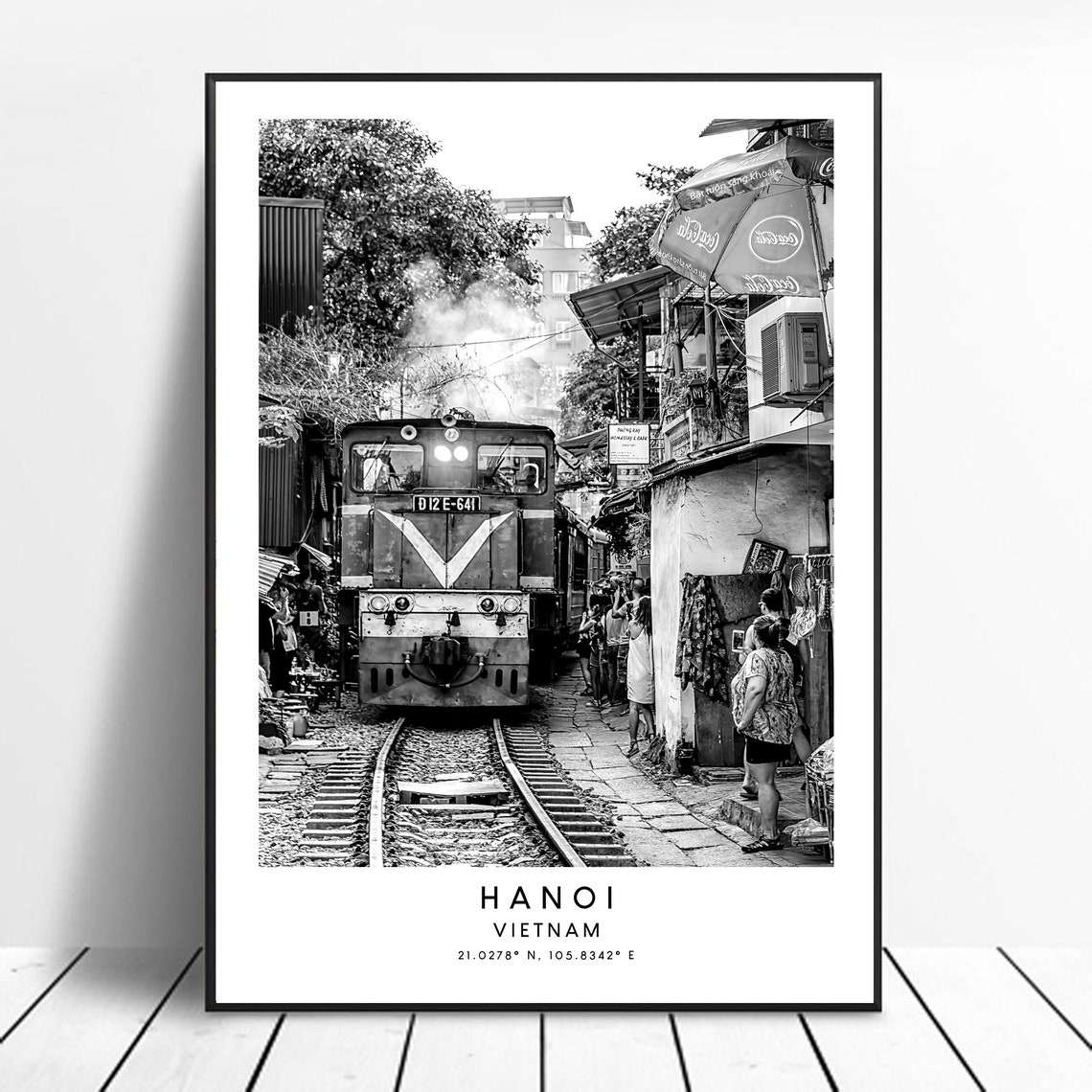 Hanoi Vietnam Minimalist Travel Poster, Wall Art Print - Image 2