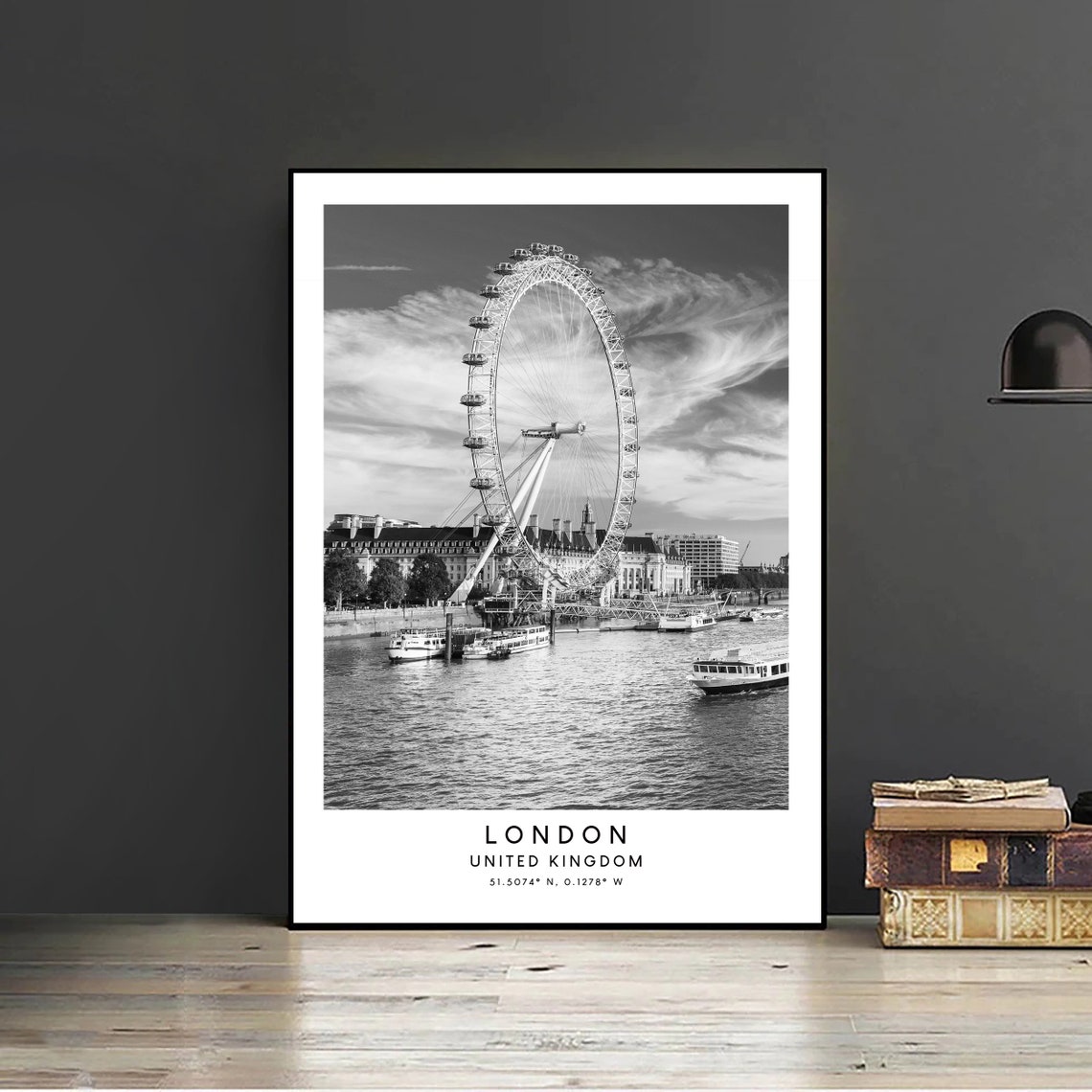 London Eye Minimalist Travel Poster, London City - Image 2