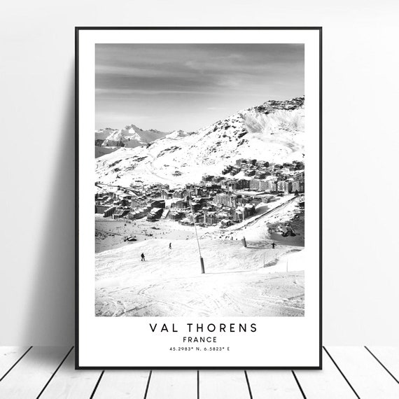 Val Thorens Minimalist Travel Poster Art Print