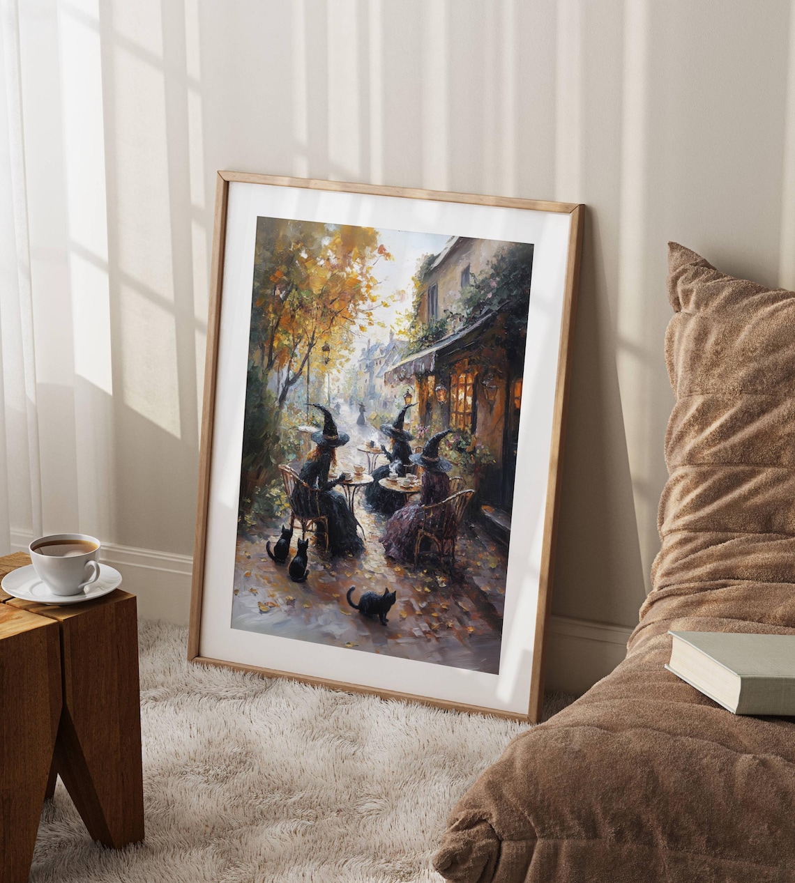 Witch Cafe Halloween Impressionist Wall Art Print - Image 2