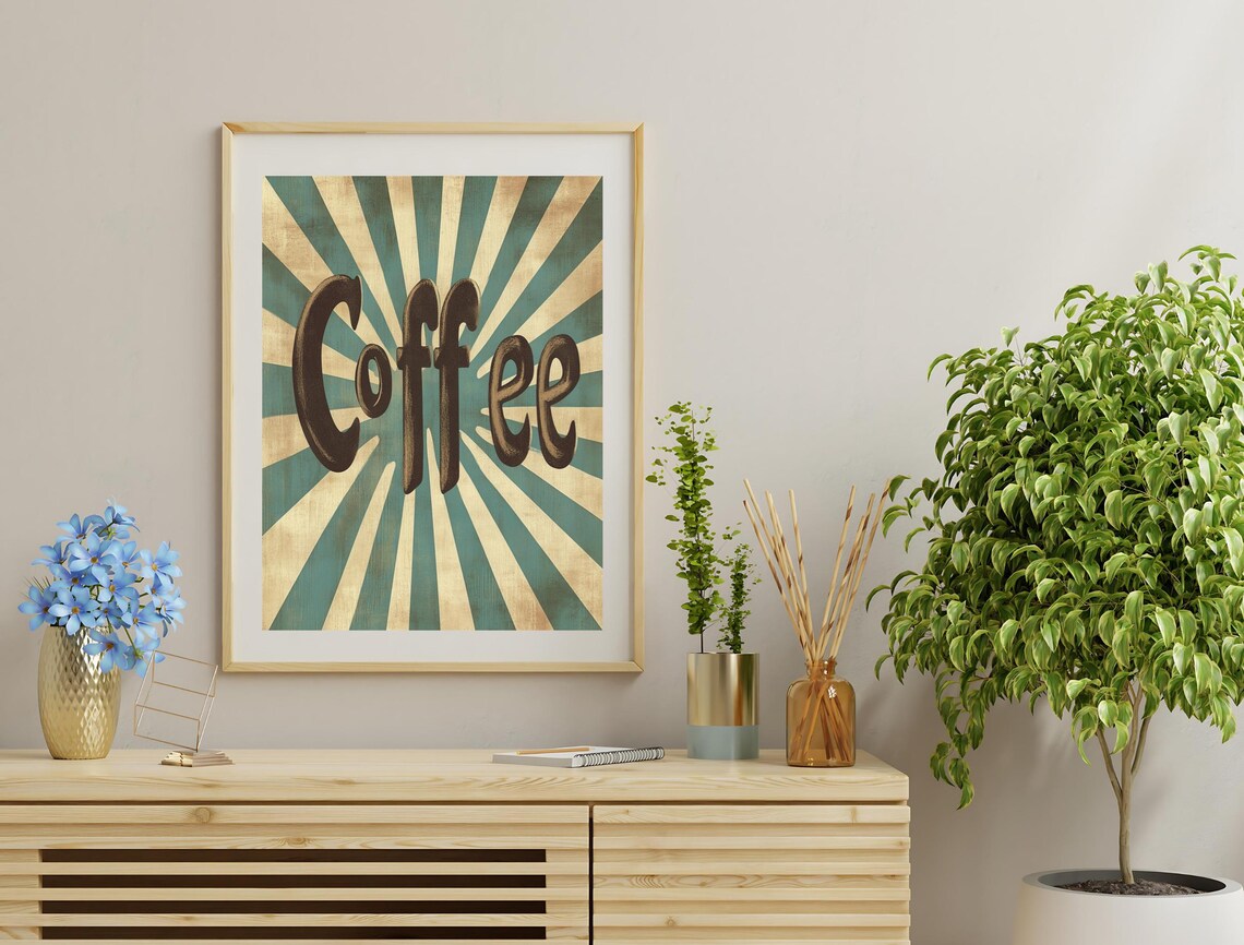Retro Kitchen Coffee Poster, Dining Room Decor - Image 3