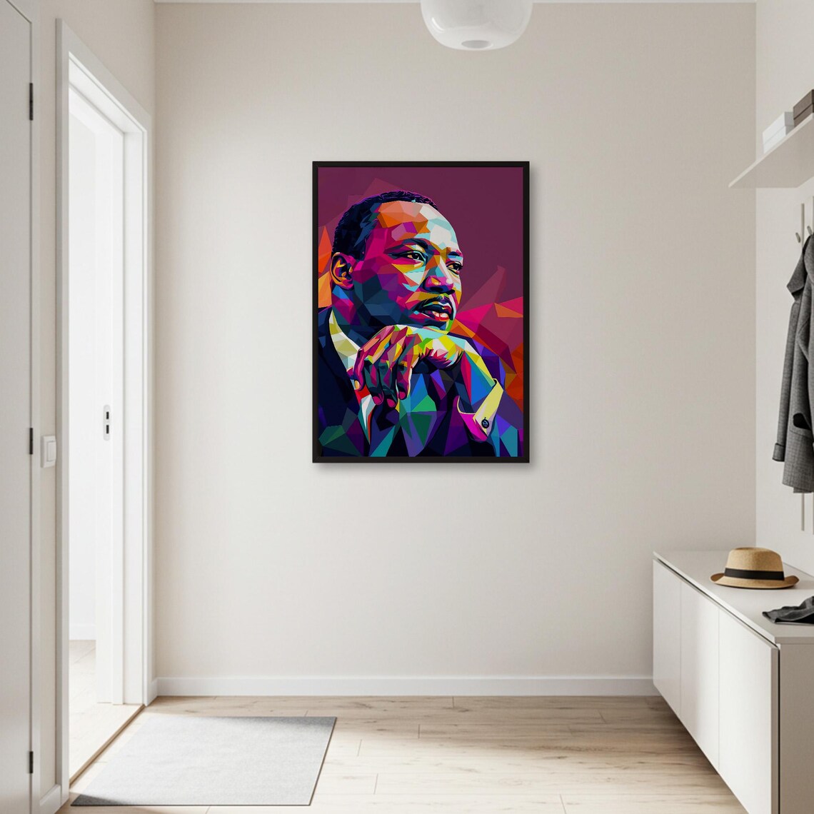 Martin Luther King Jr Pop Art Poster, Portrait - Image 2