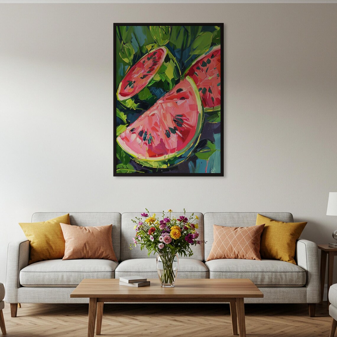 Watermelon Painting, Vibrant Kitchen Decor - Image 4