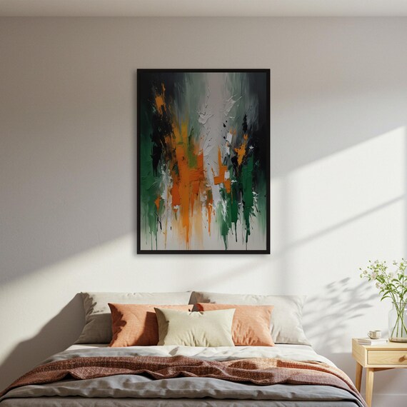 Abstract Expressionist Textured Wall Art Print
