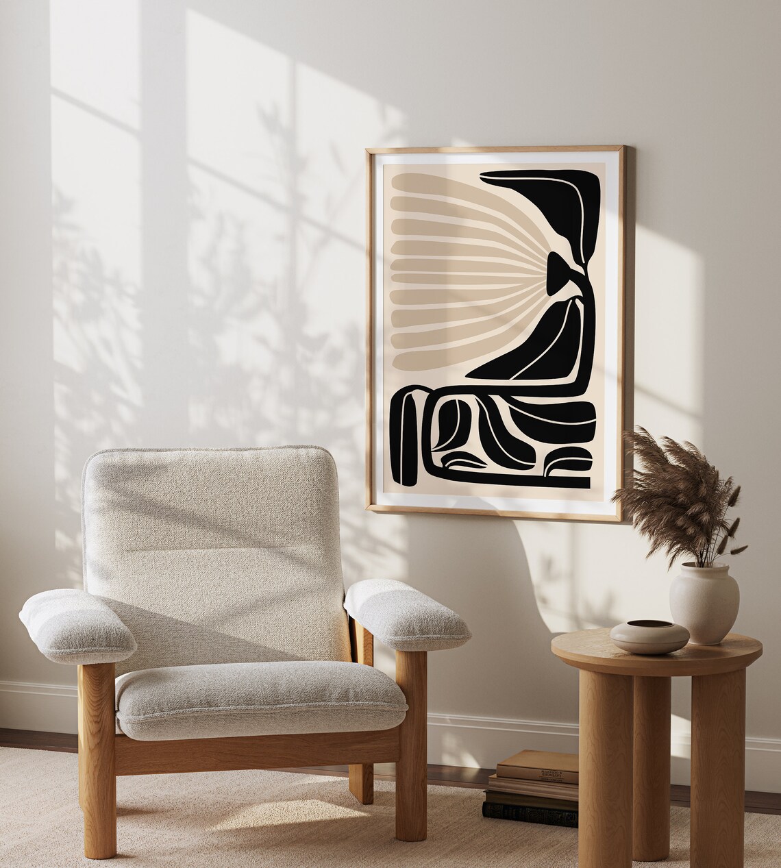 Matisse-Inspired Abstract Botanical Flower Art Print - Image 3