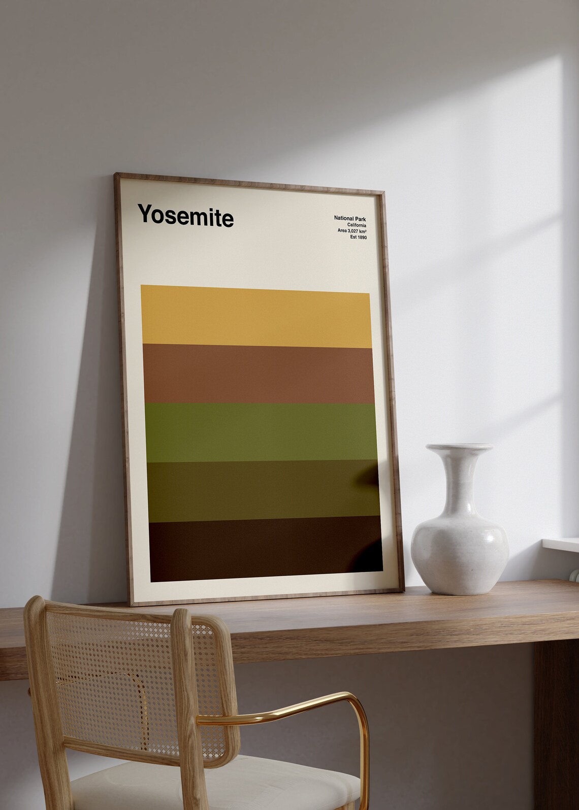 Yosemite Mid-Century Travel Poster, California - Image 2