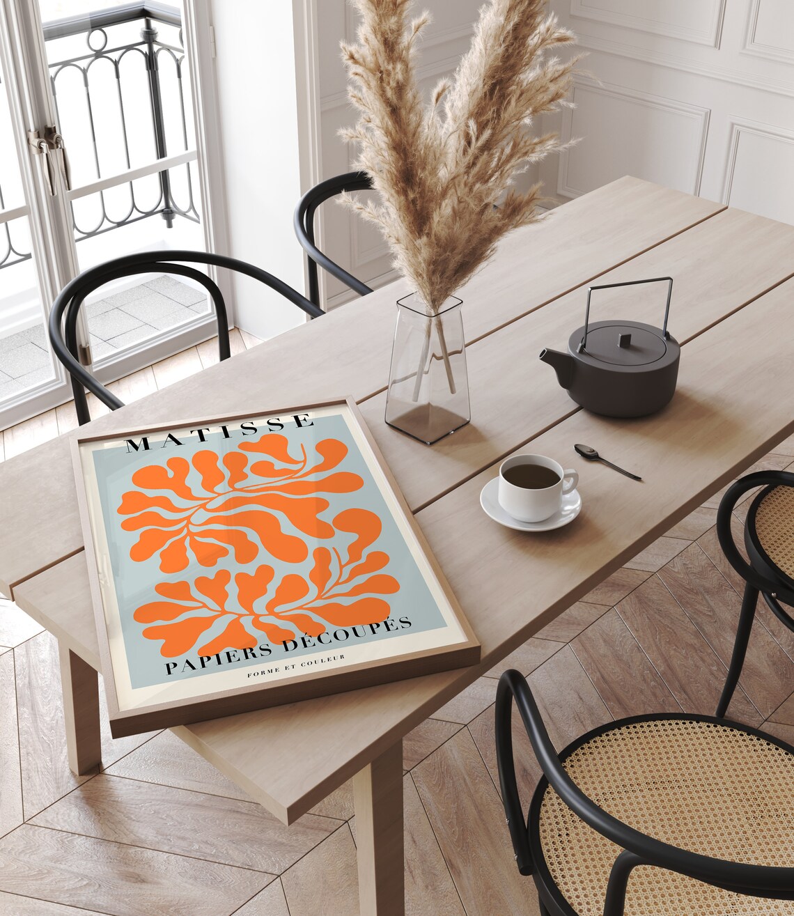 Matisse Abstract Flower Art Print, Mid-Century - Image 3