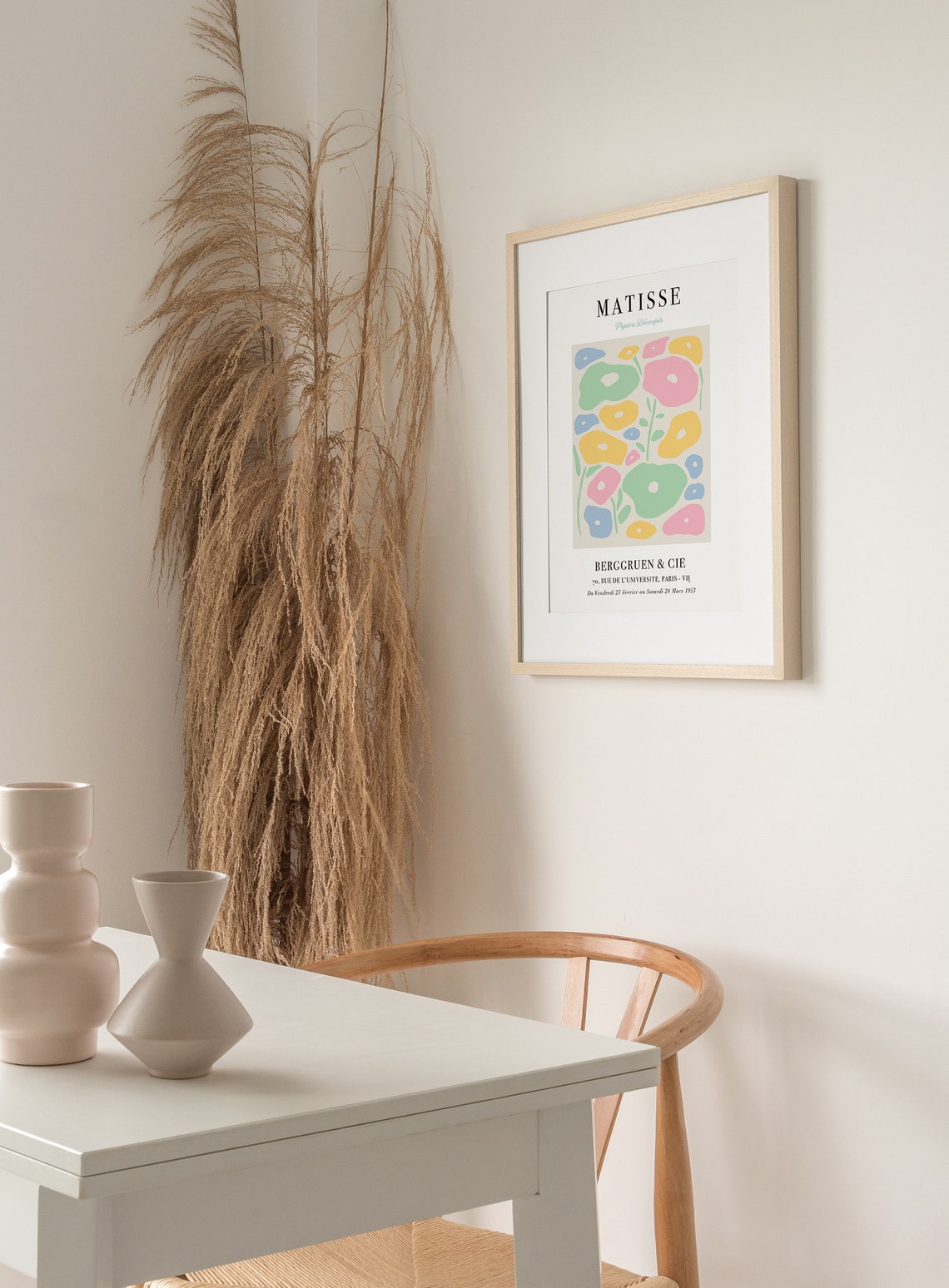 Matisse Papiers Découpés 1953 Paris Exhibition Pastel Floral Poster - Image 2