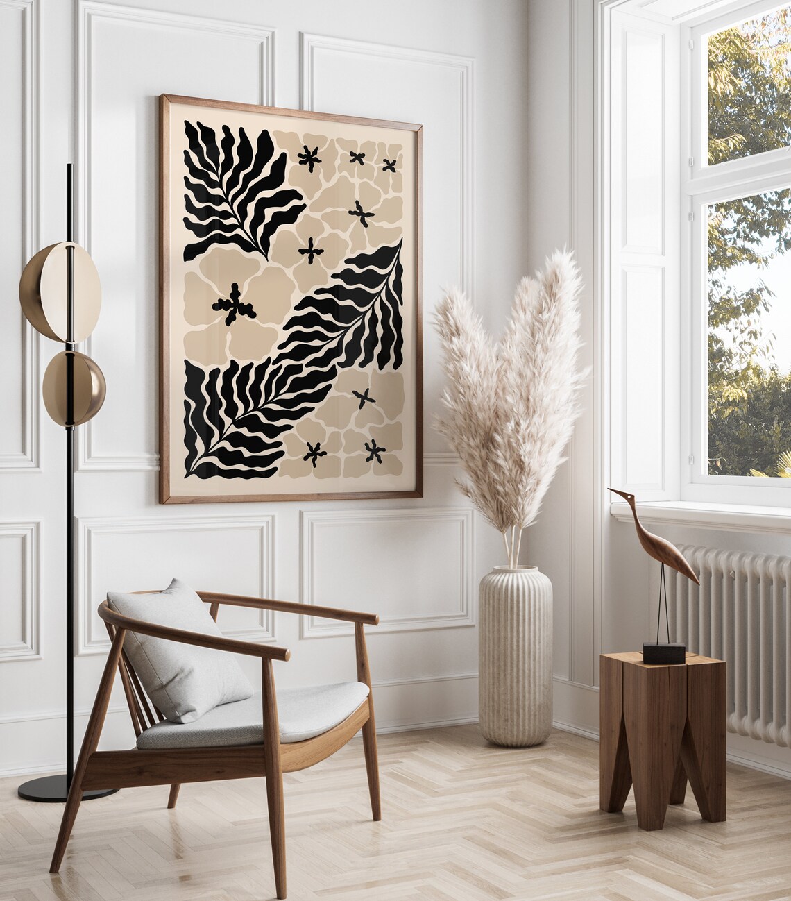 Matisse-Inspired Abstract Flower Botanical Art Print - Image 2