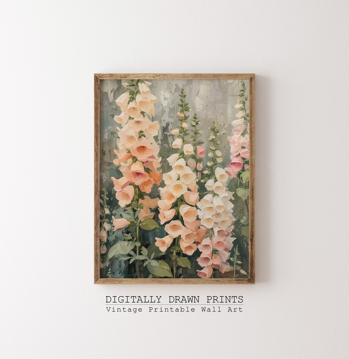 Wildflower Field Landscape, Vintage Floral Art Print - Image 2