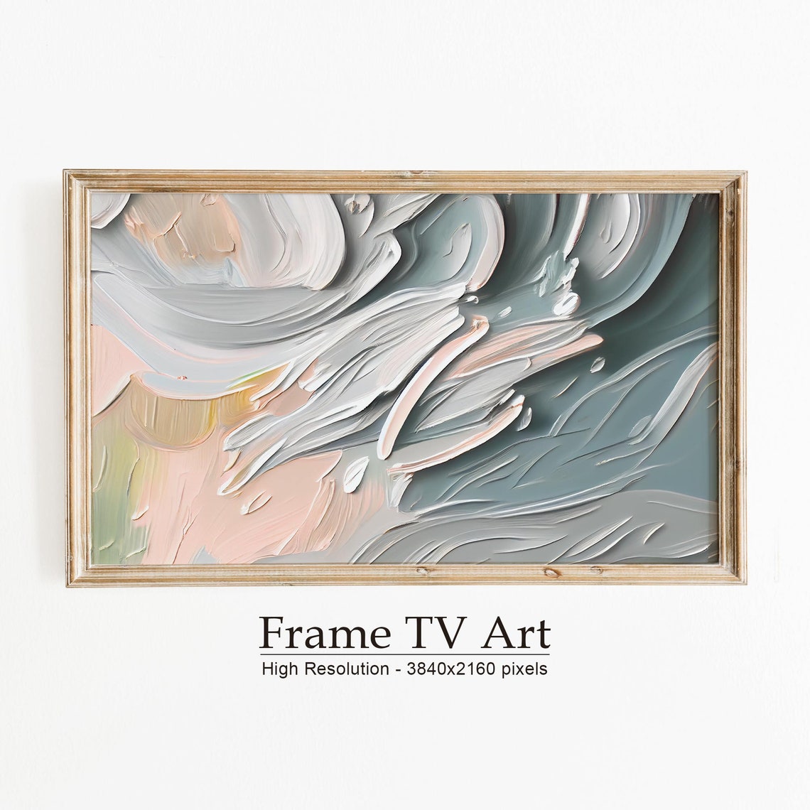 Spring Abstract Oil Painting Art Print