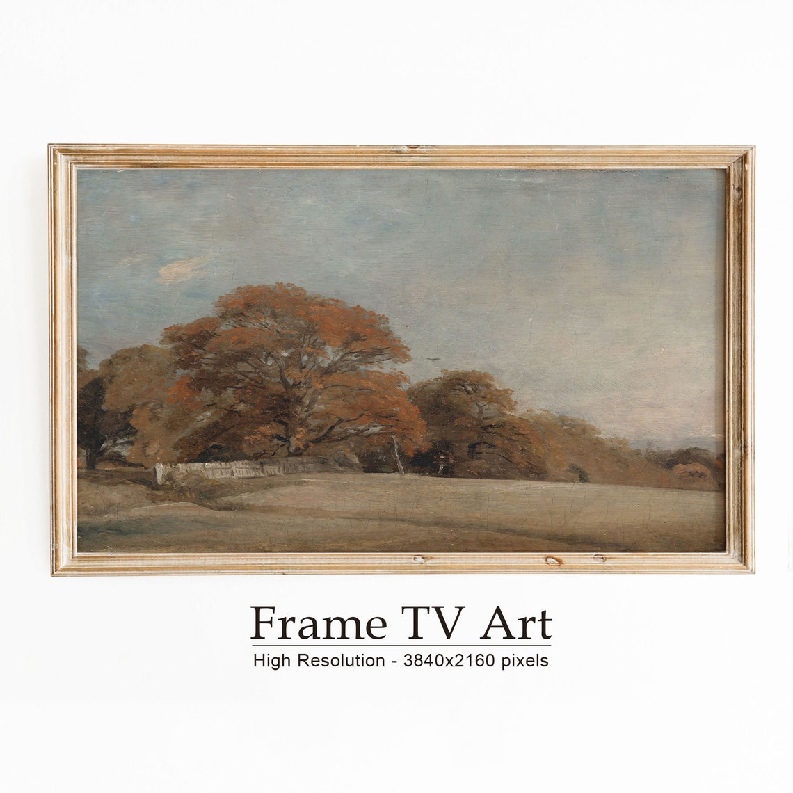 Autumn Frame Tv Art Fall Landscape Field Autumn Art For Tv Vintage Landscape Oil Painting Vintage Oil Painting