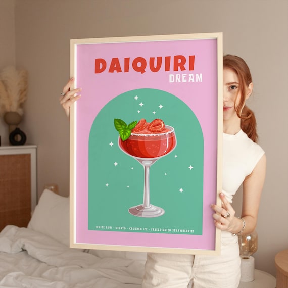 Daiquiri Cocktail Wall Art Print