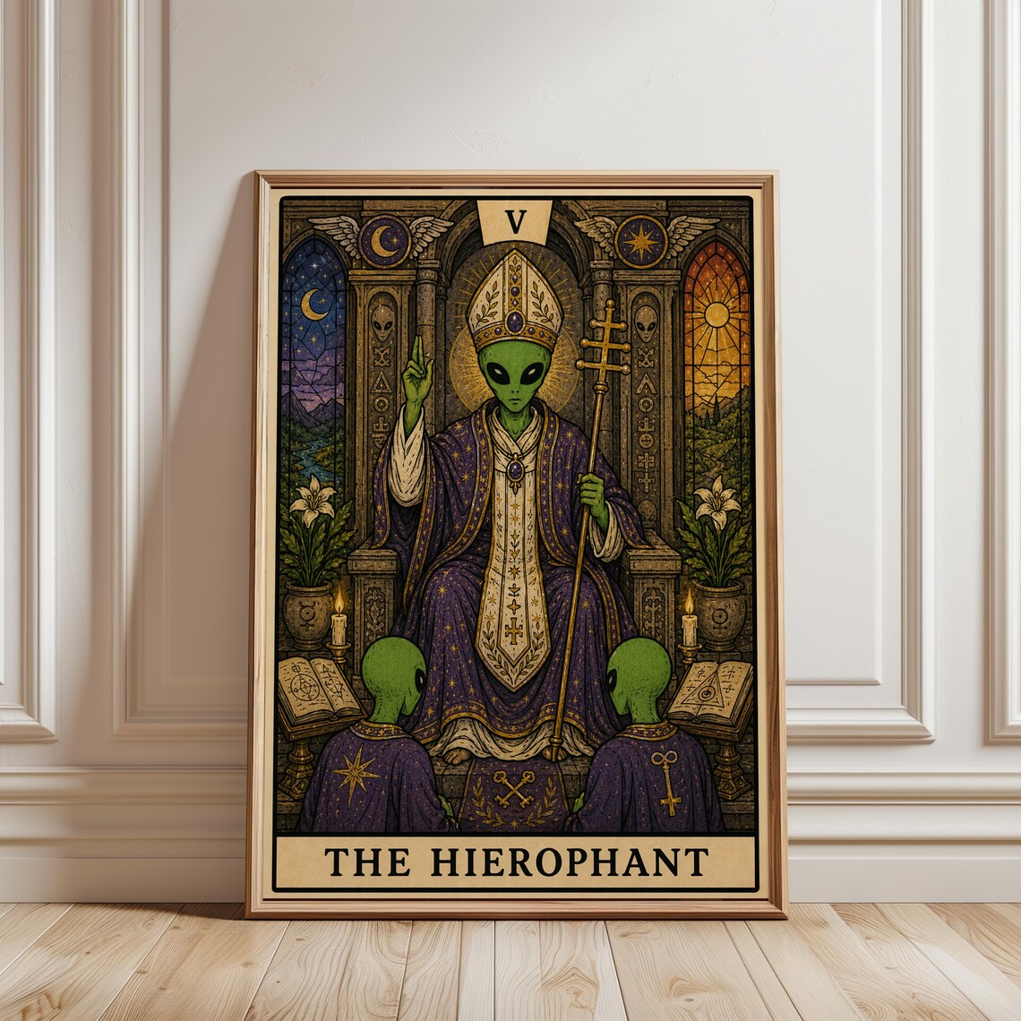 The Hierophant Tarot Card - Gothic Sci Fi Mystic