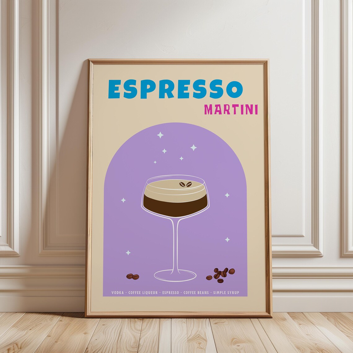 Espresso Martini Cocktail Poster Print