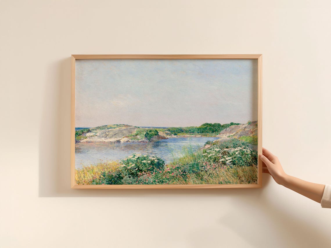 Childe Hassam The Little Pond Impressionist Coastal Art Print