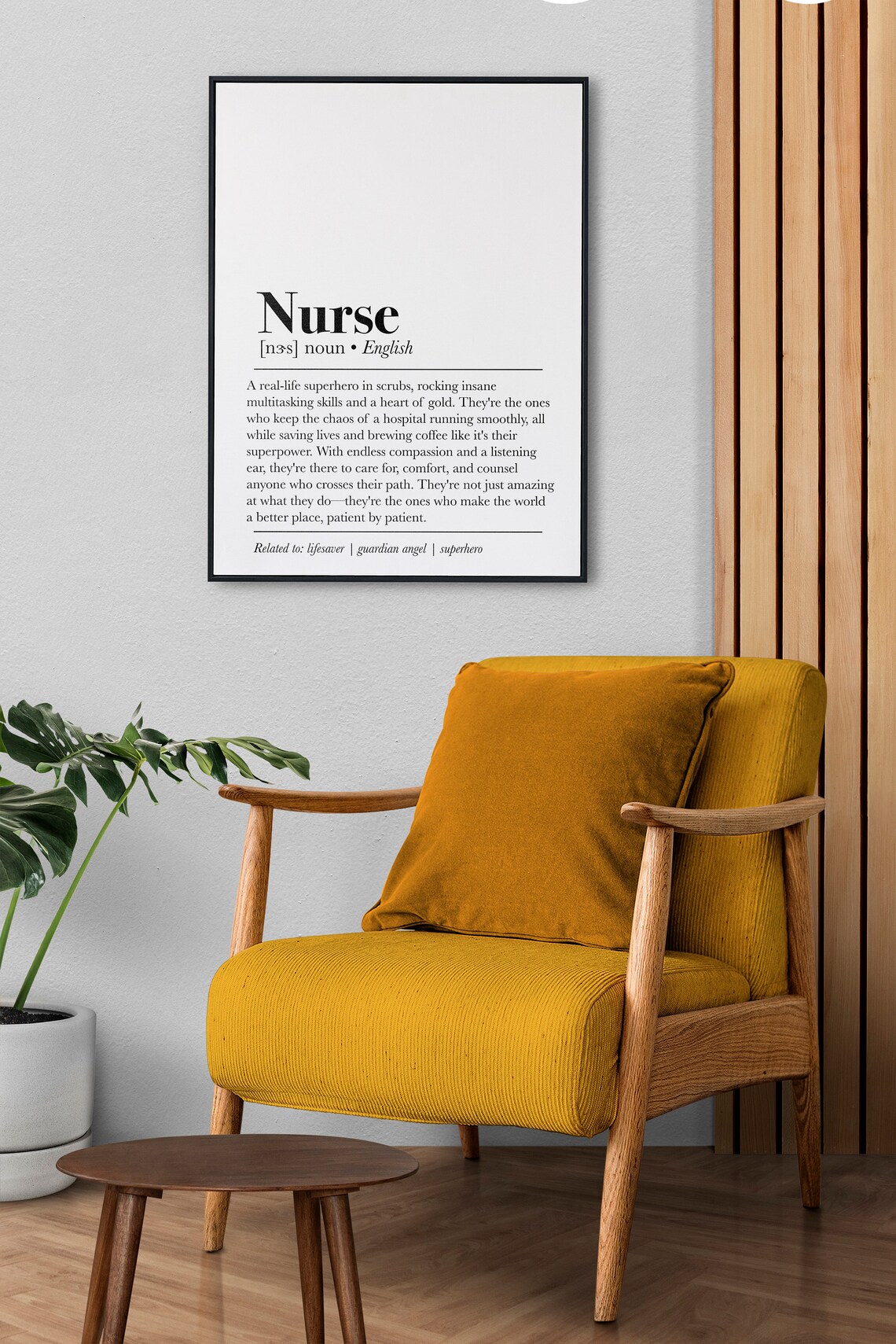 Nurse Definition Art Print, Gift for Nurses - Image 3