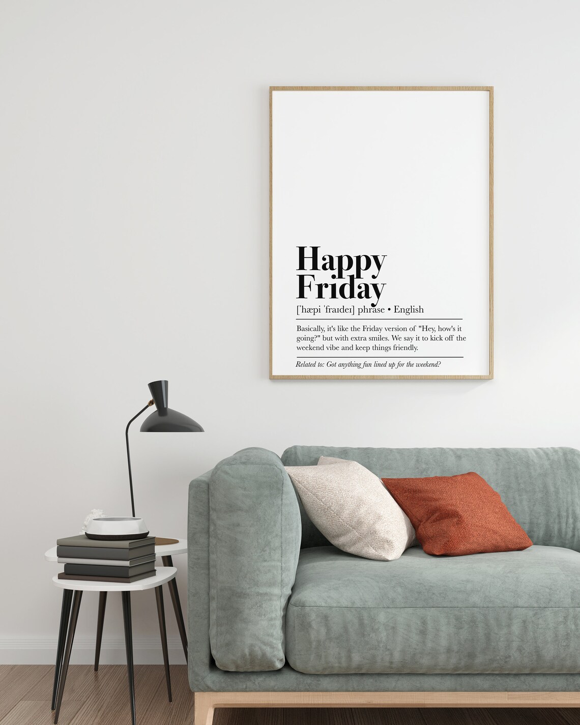 Happy Friday Definition Print Funny Office Decor Funny Home Decor Office Decor Prints Office Set Office Humor Artwork - Image 3
