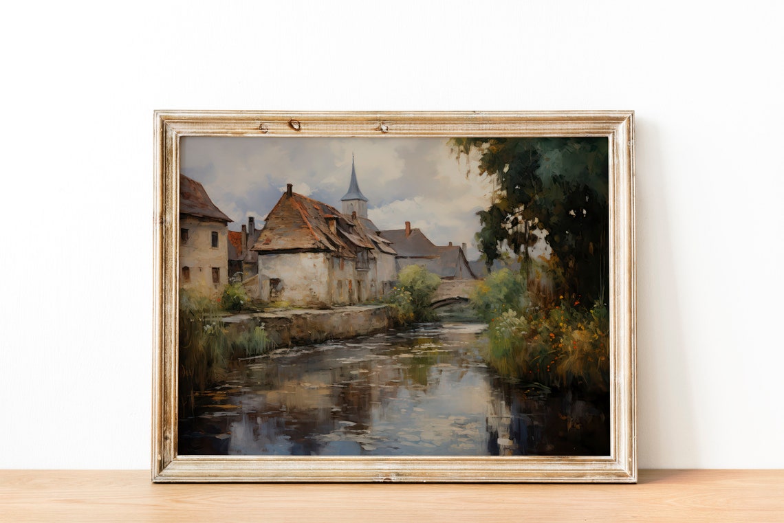 Rustic European Village Art Print