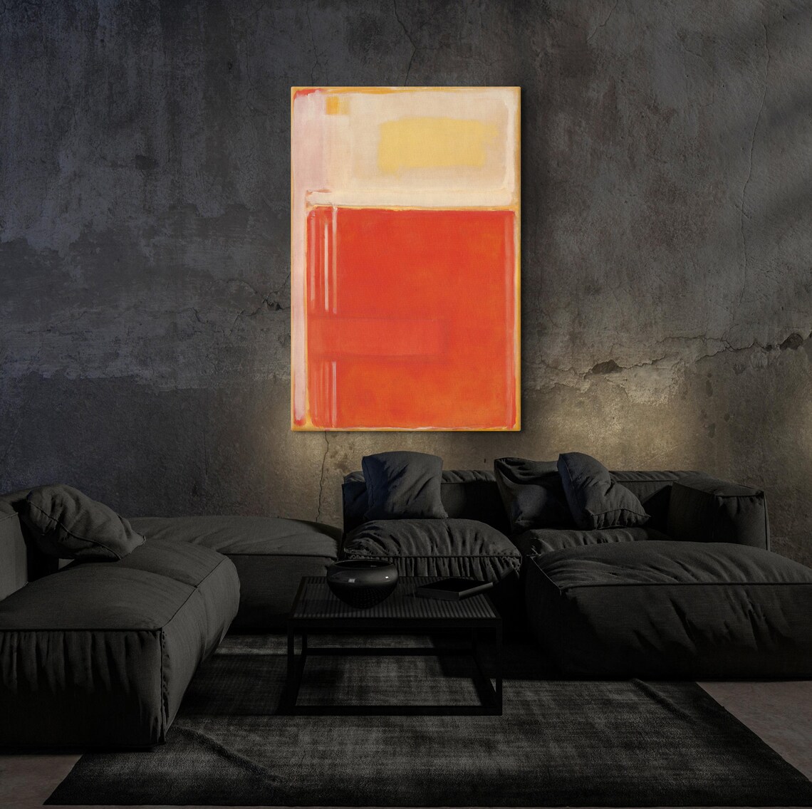 Mark Rothko Orange Over Beige, Modern Art Poster - Image 5