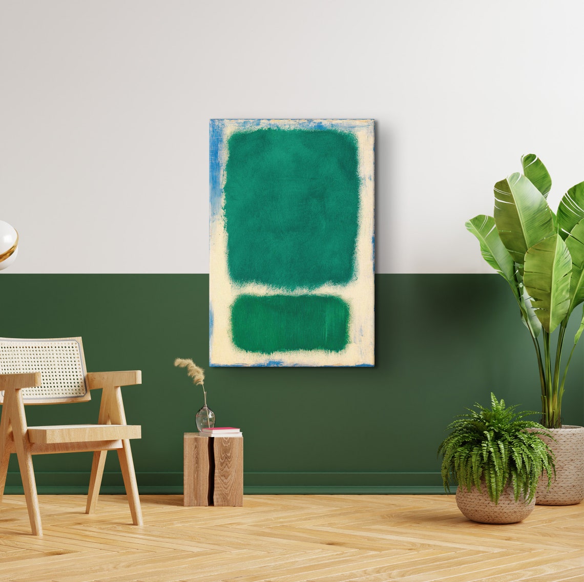 Mark Rothko Beige Over Green Print Mark Rothko Extra Large Exhibition Poster Expressionism Art Rothko Reproduction Art Mark Green Art - Image 2