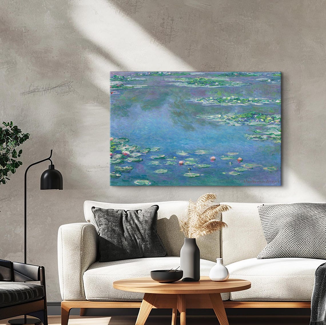 Claude Monet Water Lilies Serene Blue Pond Impressionist Poster - Image 2