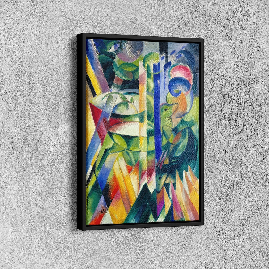 Franz Marc Little Mountain Goats Vibrant Abstract Animal Poster - Image 7