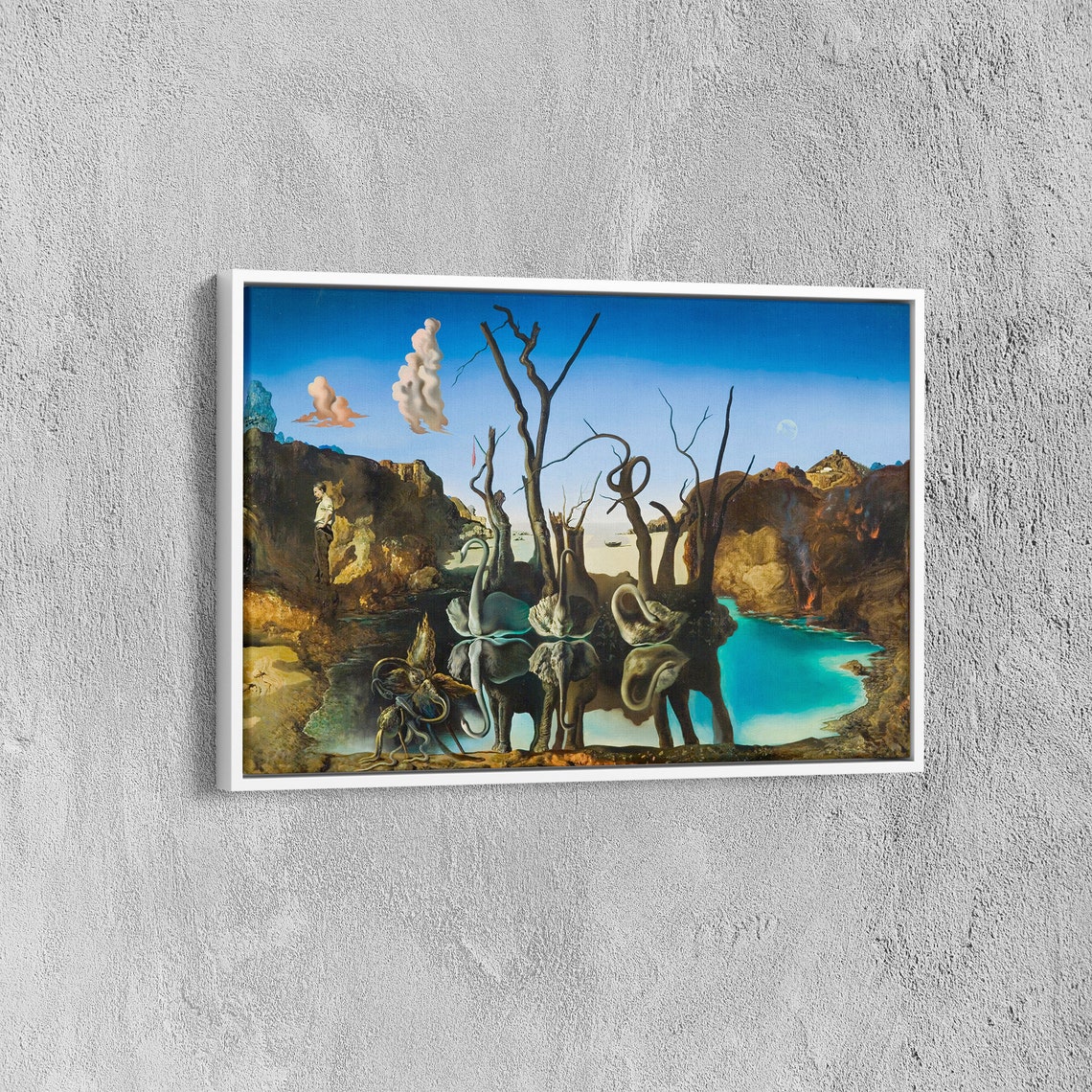 Salvador Dali Swans Reflecting Elephants Surreal Mirror Poster - Image 5