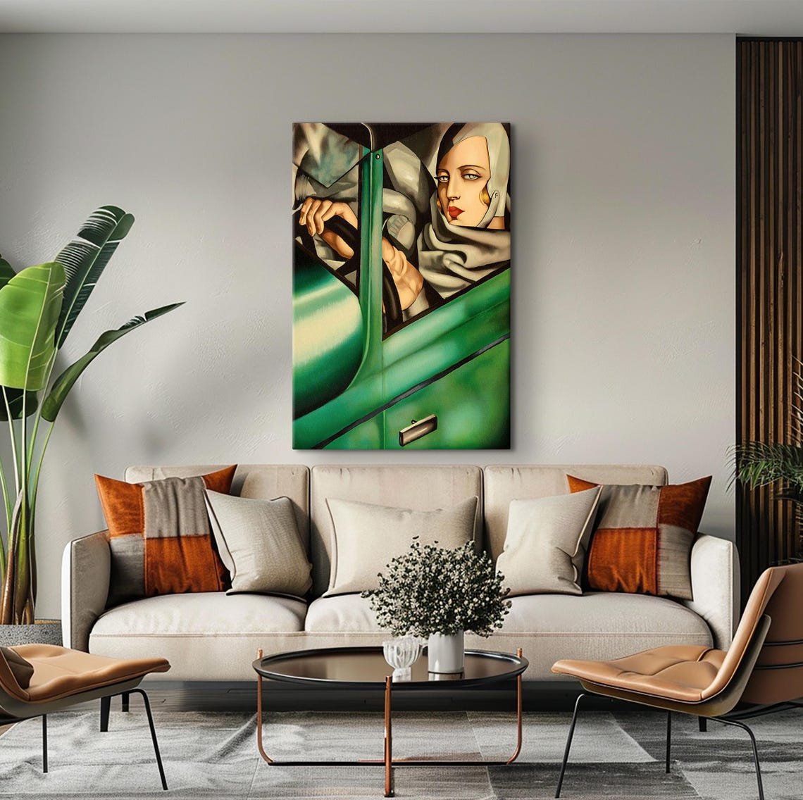 Tamara De Lempicka Self Portrait Green Bugatti Art Deco Poster - Image 4