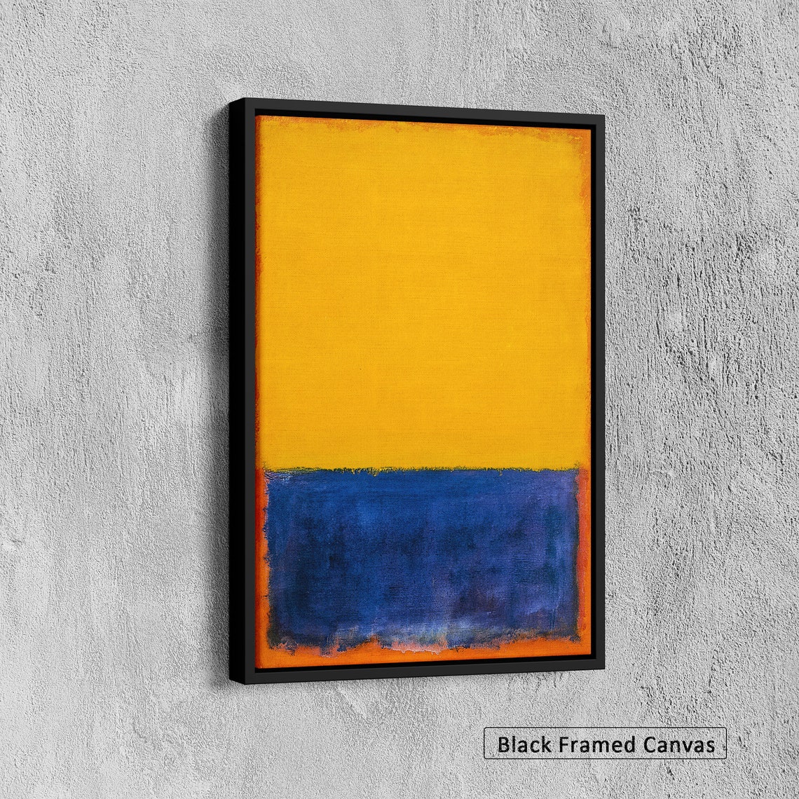 Mark Rothko Yellow Over Bluee Print Mark Rothko Paintings Exhibition Poster Modern Art Expressionism Abstract Wall Art Reproduction - Image 4