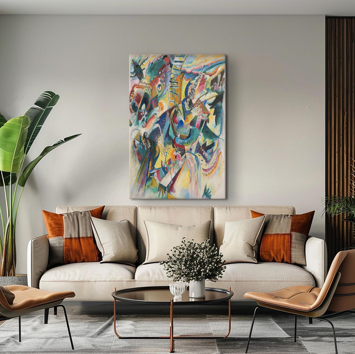 Wassily Kandinsky Poster Wassily Kandinsky Wall Art Modern Wall Art Colorful Home Decor Gift Idea Wall Art Colorful Tempered Glass - Image 4