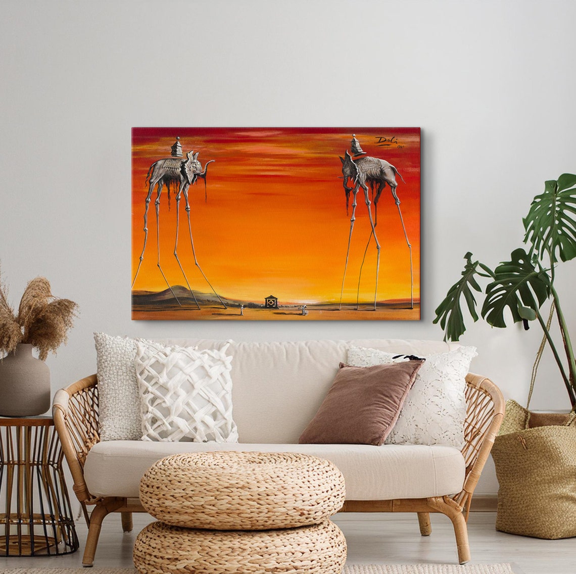 Salvador Dali The Elephants Stilt-Legged Sunset Surreal Poster - Image 4