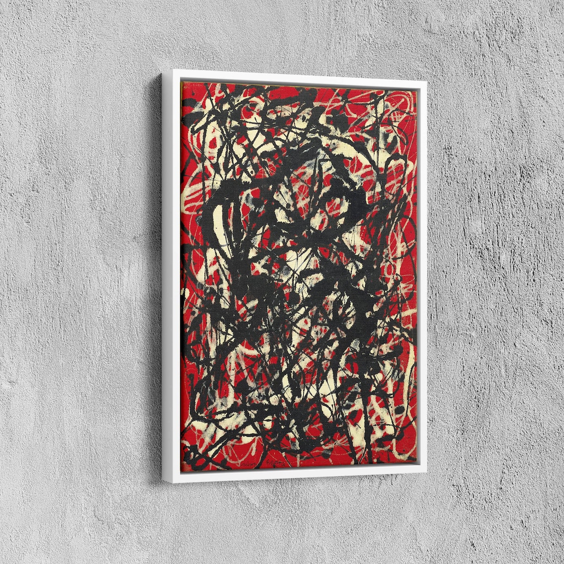 Jackson Pollock-Inspired Abstract Drip Art Print - Image 5