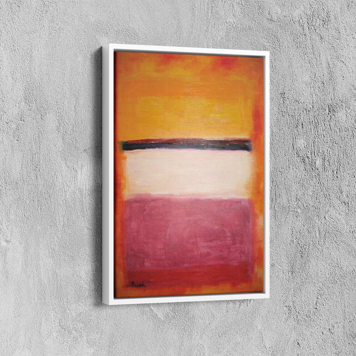 Mark Rothko Pink and Orange Expressionism Art Print - Image 6