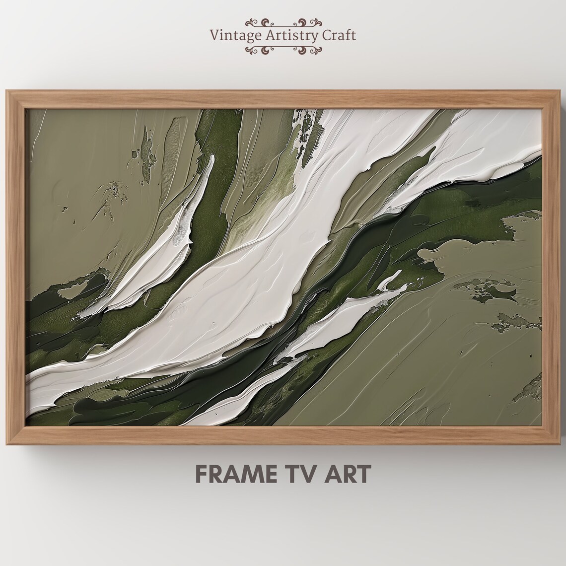 Texture Frame Modern Abstract Oil Painting Art Print - Image 8