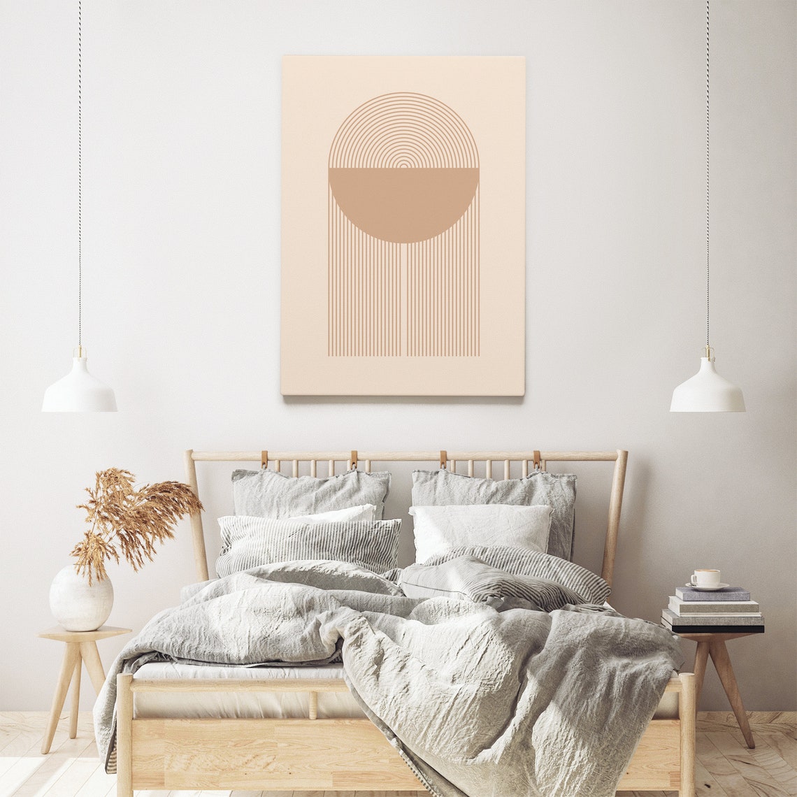 Abstract Art Print Neutral Wall Art Modern Boho Print Geometric Wall Art Boho Print Decor Minimalist Print Modern Wall Art - Image 2