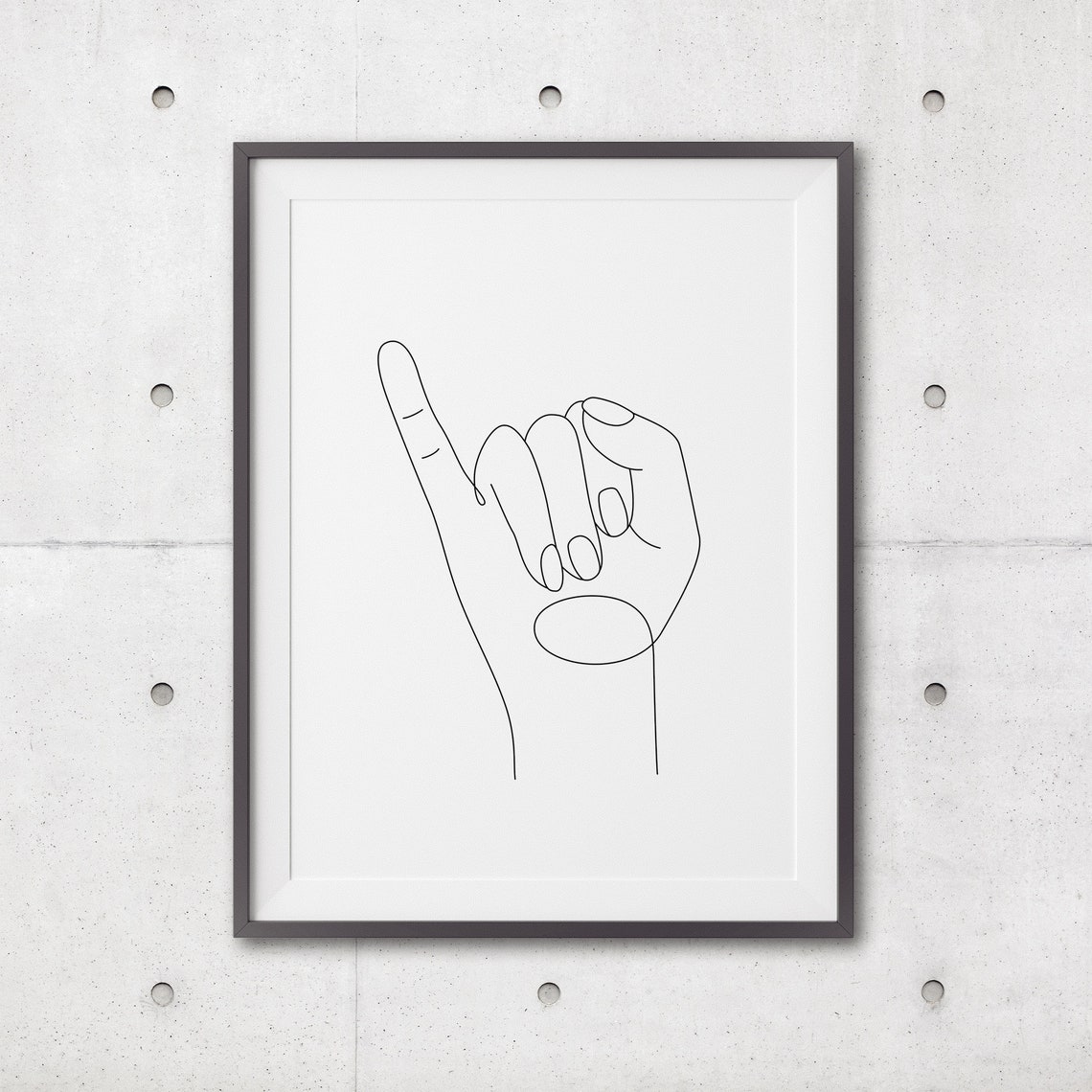 Little Finger Line Art Print Pinky Promise Art Print Line Art Poster Line Art Minimal Little Finger Wall Decor Line Art Print - Image 3