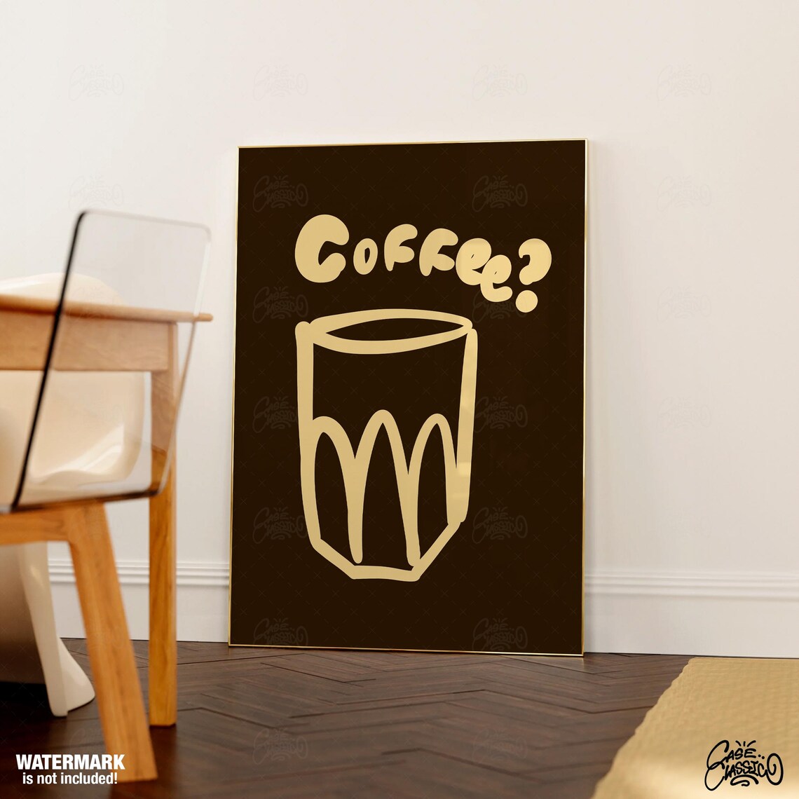Coffee Poster, Minimalist Kitchen Wall Art - Image 3