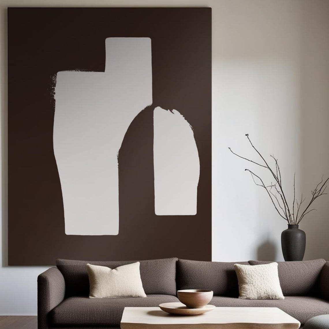 Wabi Sabi Minimal Abstract Art, Japandi Decor - Image 3