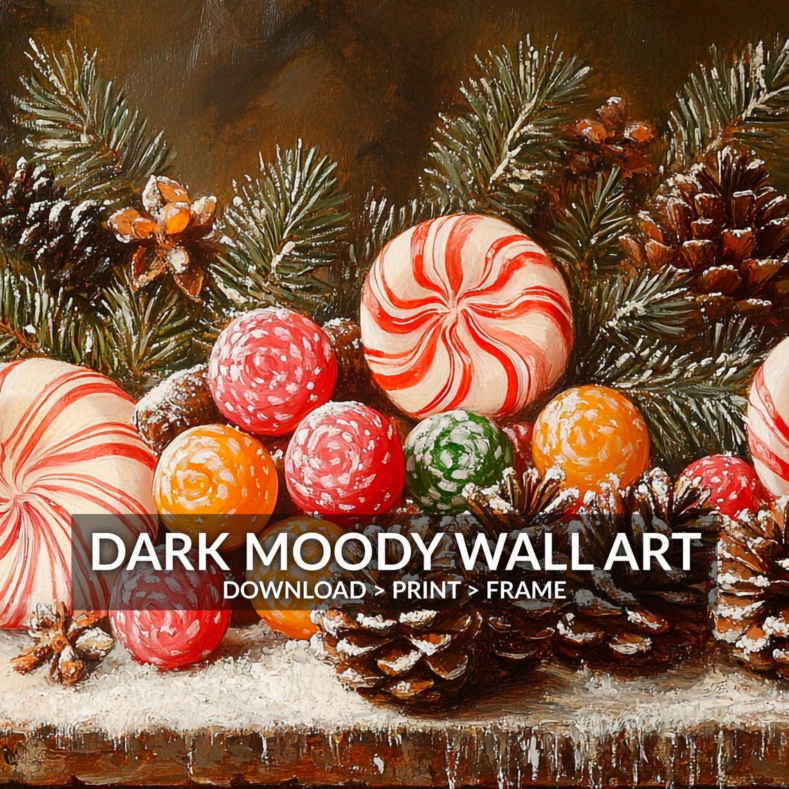 Festive Candy Art For Vintage Dark Academia Kitchen Decor - Image 4