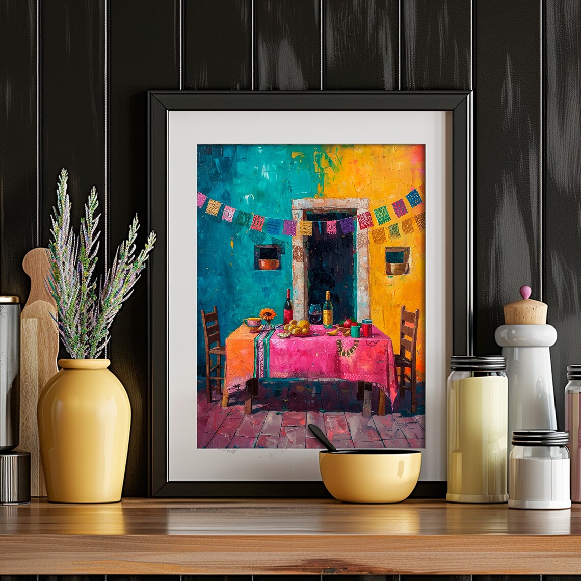 Mexican Kitchen Art Print, Traditional Culture Decor - Image 2