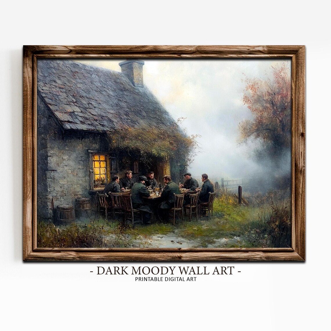 Moody Irish Pub Vintage Ireland Art Print