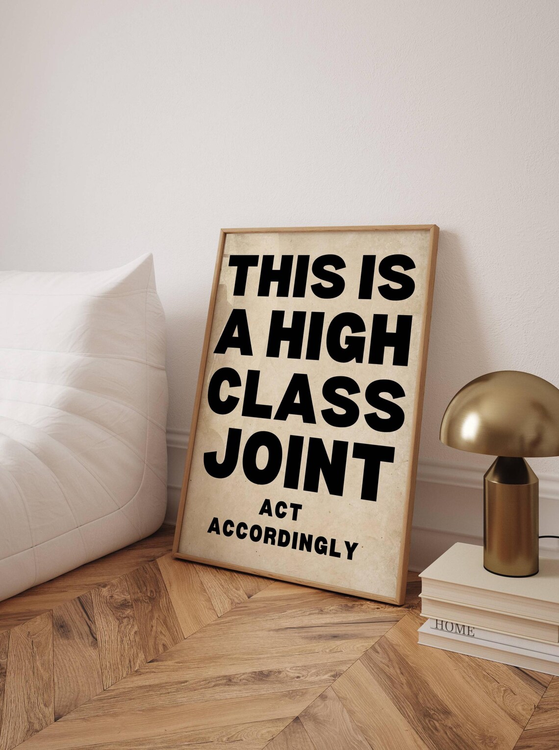 Retro Quote Poster, Bold Funny Typography