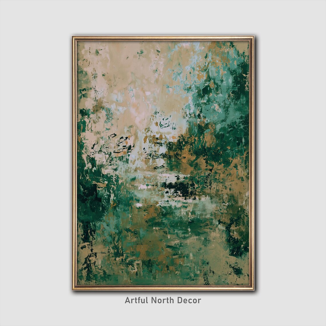 Earthy Abstract Poster Print, Organic Modern Decor