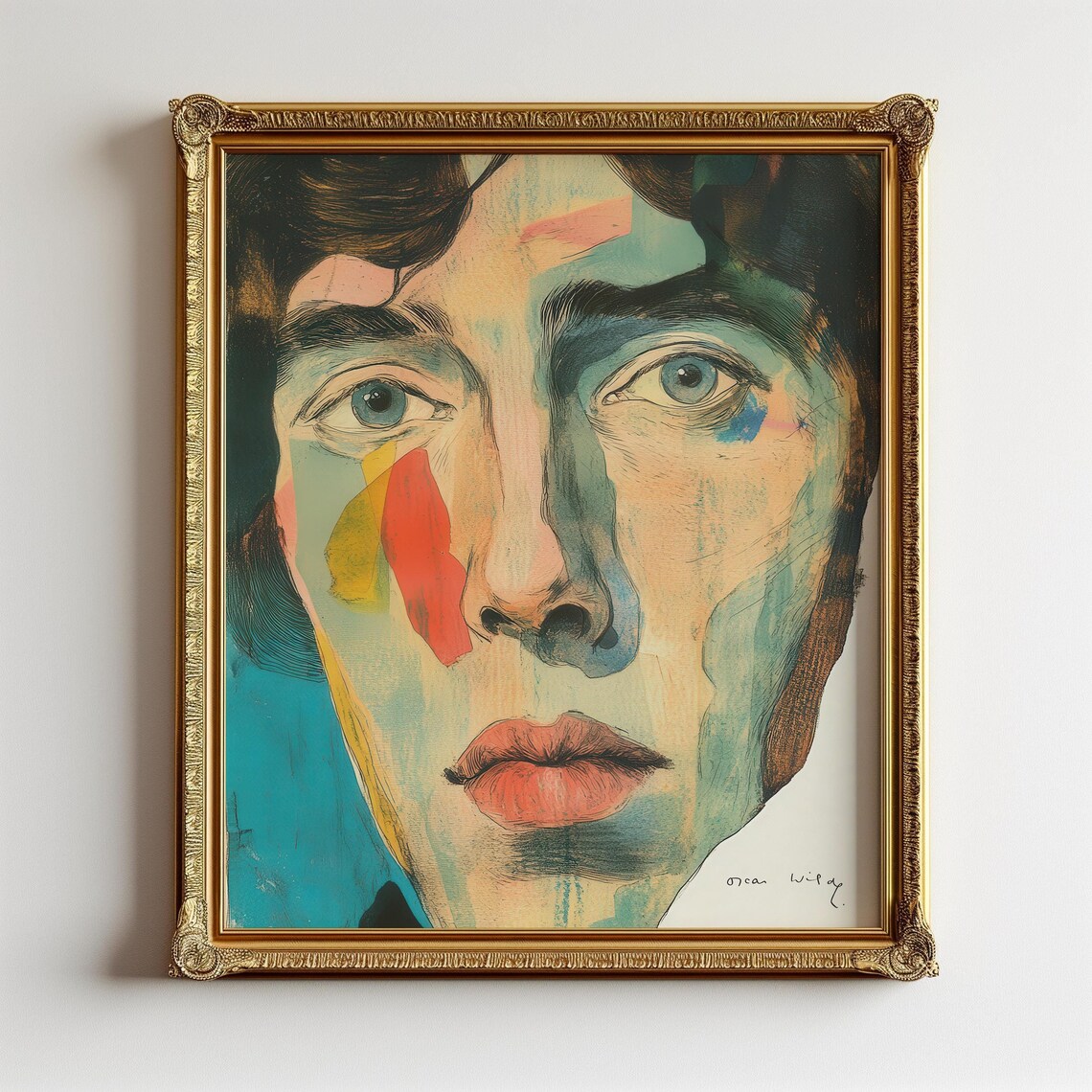 Oscar Wilde Literary Art Print, Irish Playwright