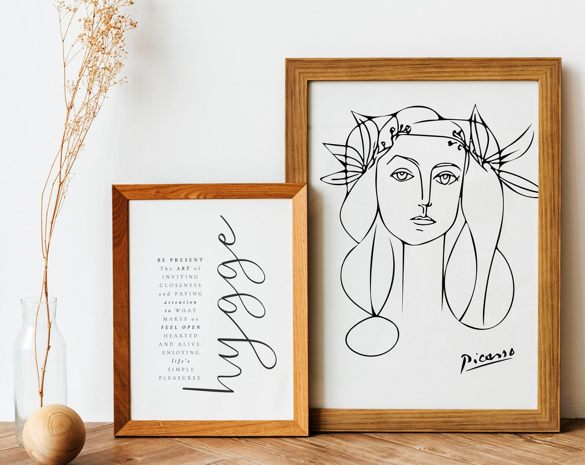 Hygge Definition Print Cozy Danish Script Minimalist Home Wall Art - Image 3
